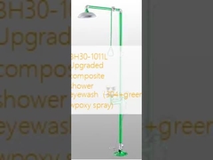 BH30-1011L Upgraded composite shower eyewash（304+green wpoxy spray)